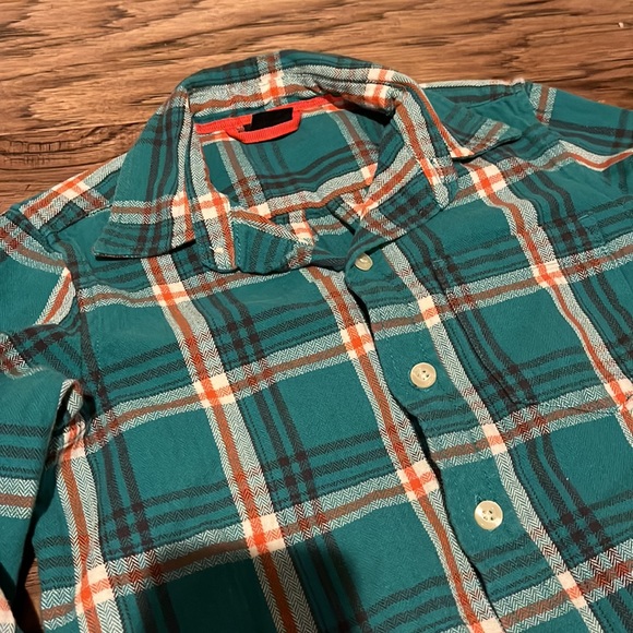 GAP Kids Plaid Flannel Shirt size XS (4,5) - Picture 3 of 5